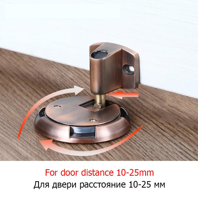 KAK Прочный Магнитный Дверной Стопор Механический Стопор для Двери Регулируемый Держатель для Двери Безсверлительная Наклейка Фурнитура для Мебельной Двери