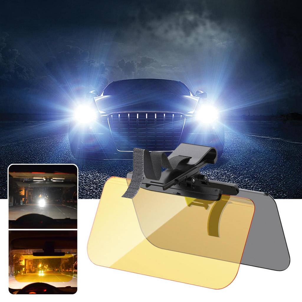 Козырек для автомобиля Расширение солнцезащитного козырька автомобиля Солнцезащитные очки Щиток Зеркало для безопасного вождения Днем и ночью Лобовое стекло Внедорожник Грузовик