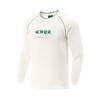 Серия для настольного тенниса Li Ning Футболка с круглым вырезом, дышащая, универсальная, с длинным рукавом, унисекс, топы, молочно-белый AWDV773-2