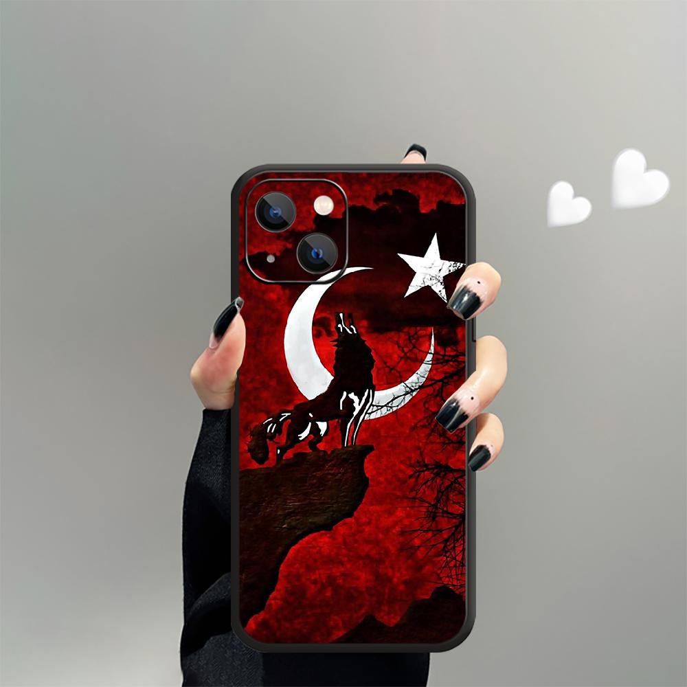 Чехол для телефона с турецким флагом Турции для iPhone Samsung Galaxy Redmi Xiaomi Oppo OnePlus Note SA 7 8 9 10 11 12 13 14 20 21 22 23 53 54 Pro Max Plus Ultra