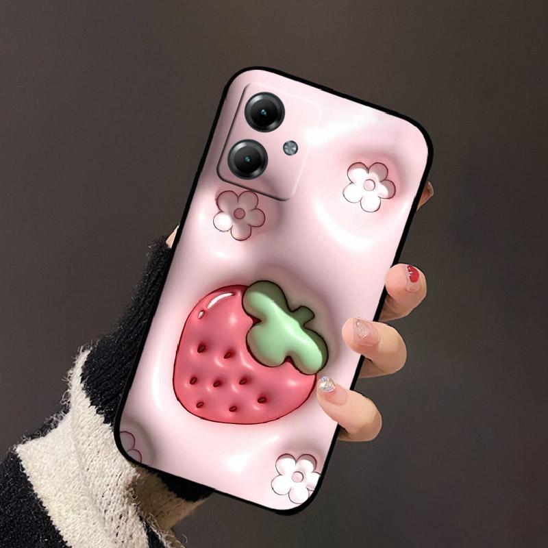 Для Motorola Moto G14 4G G75 G35 G55 G85 5G Чехол Модный Мягкий Силиконовый Задняя Крышка Телефона Черный Ударопрочный Защитный Fundas Coque
