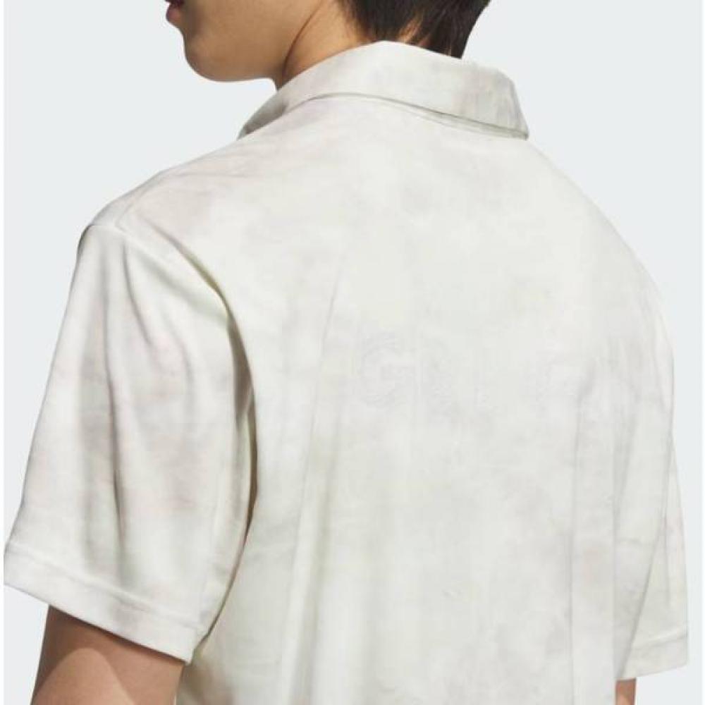 Adidas Golf Men S ShorT Sleeve T ShirT All Over prinT ShorT Sleeve Polo ShirT Je7142