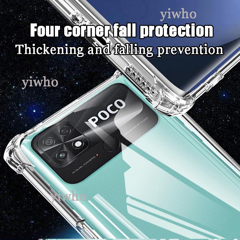 Luxury Clear Soft Silicone Case for Xiaomi Poco C40 Shockproof Transparent Xiomi Mi Pococ40 C 40 Mobile Phone Cases Back Covers