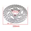 220mm Brake Disc Motorcycle 3 Hole Stainless Steel Front Rear Disc Rotor Disks Scooter Sport Bike Dirt Bike ATV