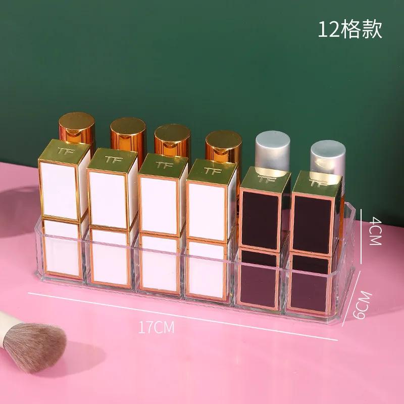 36 сетчатый прозрачный ящик для хранения помады, полка для демонстрации карандашей для бровей и лаков для ногтей, настольный ящик для хранения косметики, полка для помады