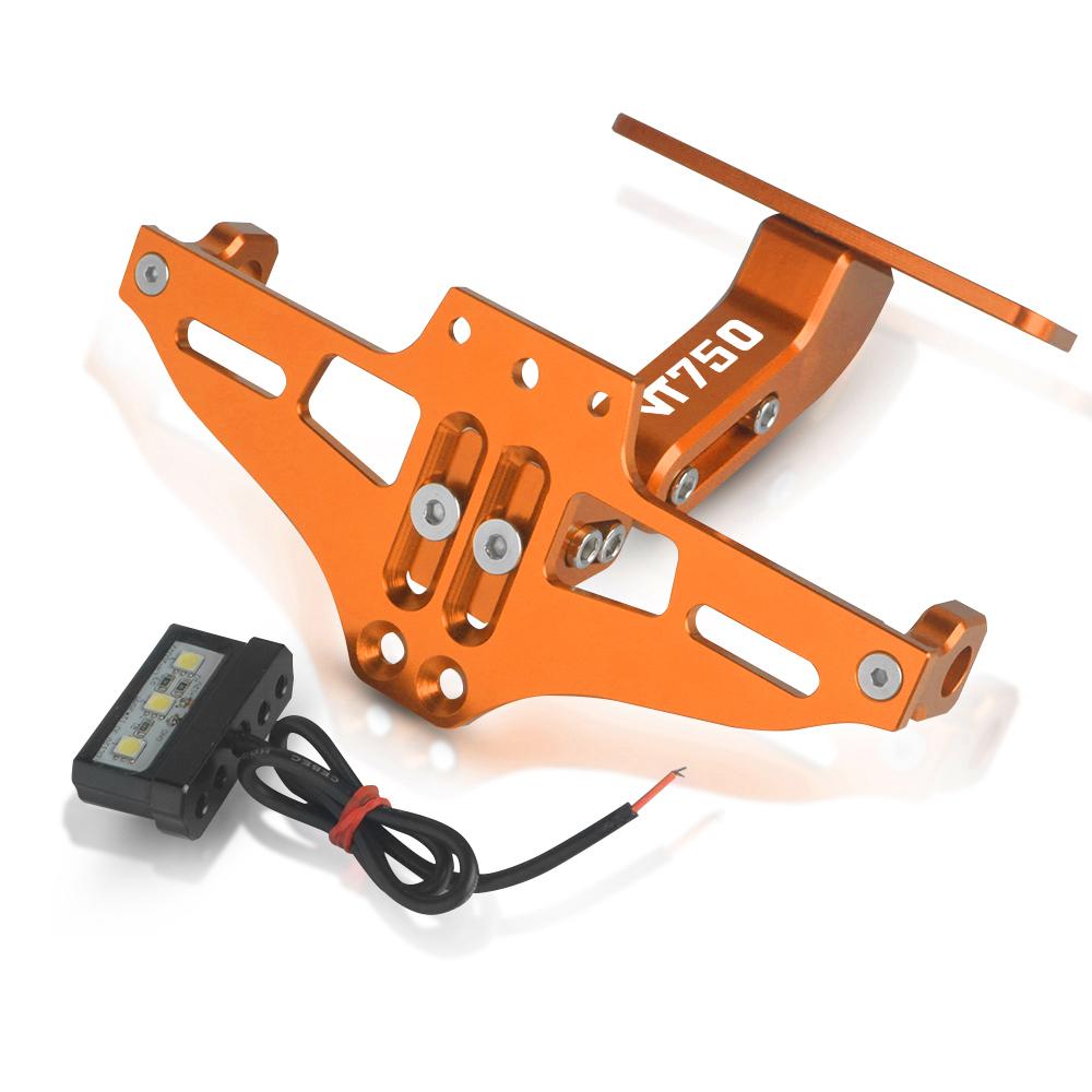 ДЛЯ HONDA VT750 PHANTOM VT750 SHADOW 2009 2010 2011-2017 Мотоциклетный держатель номерного знака с регулируемым углом наклона