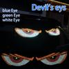 Новый автомобильный динамический световой сигнал Devil's Eye, автомобильная наклейка, светодиодный дисплей, переднее и заднее лобовое стекло грузовика, предупреждающий световой сигнал