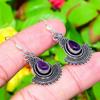 Sage Amethyst Gemstone Handmade 925 Sterling Silver Jewelry Earring 1.73" P2V41