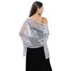 Women's Classic Sequin Shawls and Wraps Sheer Sparking Scarf for Party