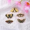Retro Butterfly Moth Enamel Brooch Cartoon Insect Badges Lapel Pin Jewelry Gifts