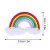 10pcs Colorful Cloth Patches Rainbow Pattern Iron On Patches Sew On Patches  Clothes Decoration