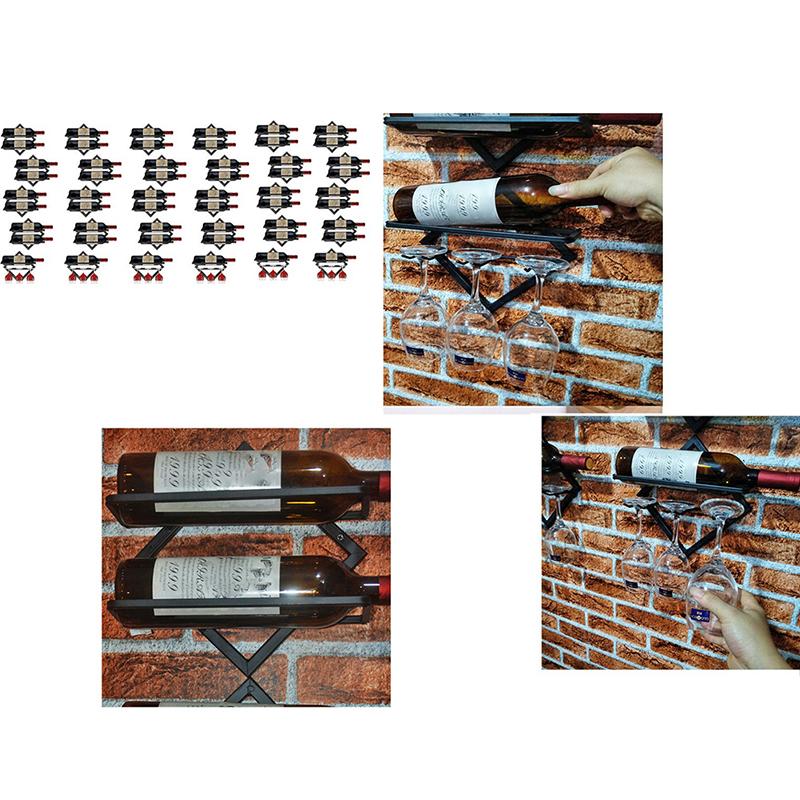 Настенная перевернутая полка для вина, органайзер для хранения бутылок, бокалов, стеклянных держателей