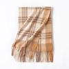 New Korean Imitation Cashmere Scarf High End Versatile Plaid Shawl Couple's Long Winter Warm Scarf