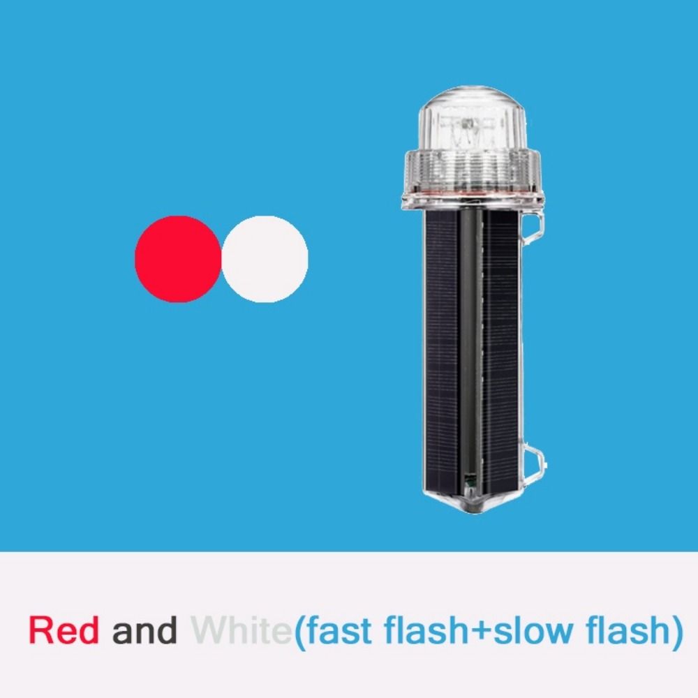 Warning Lamps Solar Powered Net Mark/Position Flashing Marine Signal Light Marine Navigation Light