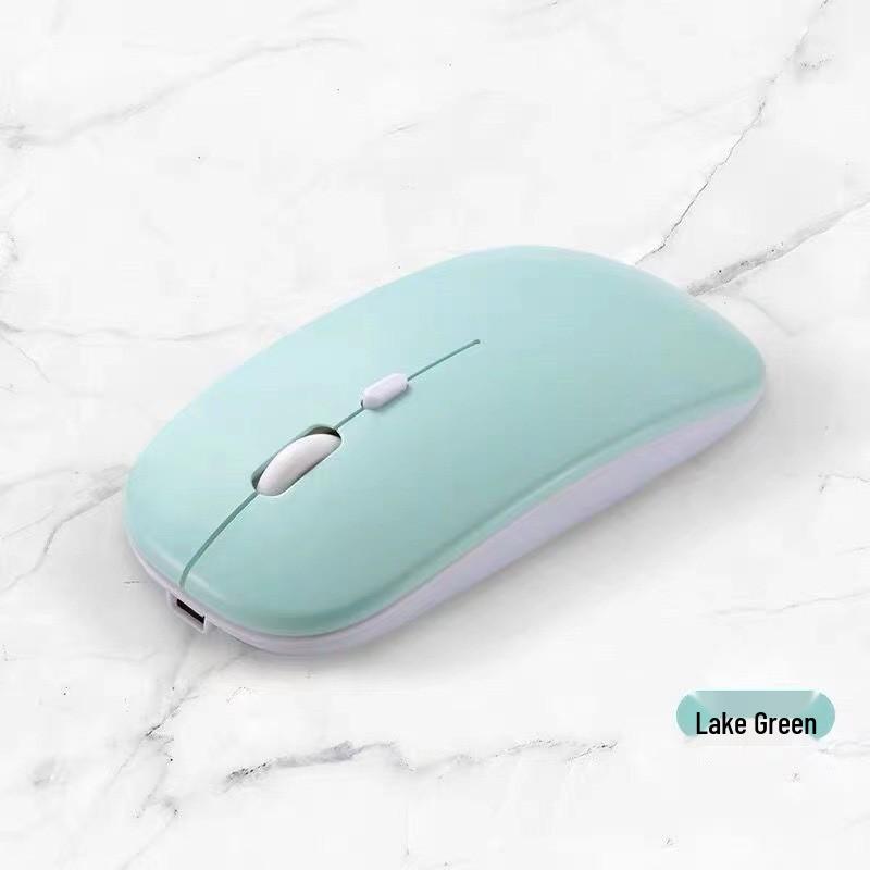Wireless Bluetooth Mouse with Silent Click and Multi-Color LED for Office and Laptop Use