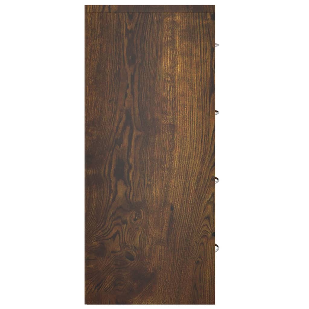 Vidaxl Komoda Z 4 Szufladami, 60 X 30,5 X 71 Cm, Przydymiony Dąb