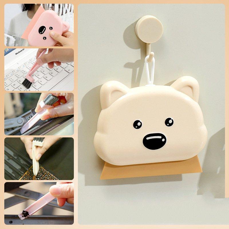 Portable 5‑In‑1 Gap Cleaning Brush, Multi‑Function Wall Mirror Wiper Gutter Washer for Indoor Outdoor Cleaning Jobs