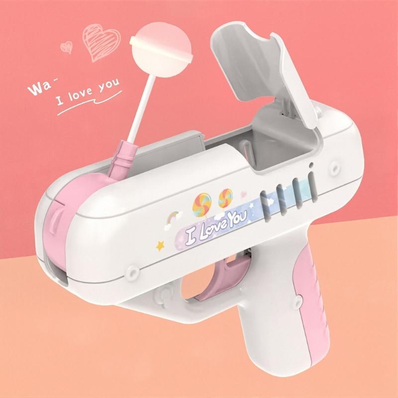 Lollipop Launching Guns With Music and Light Effect Funny Candy Guns Holder For Children Birthday Christmas Gift
