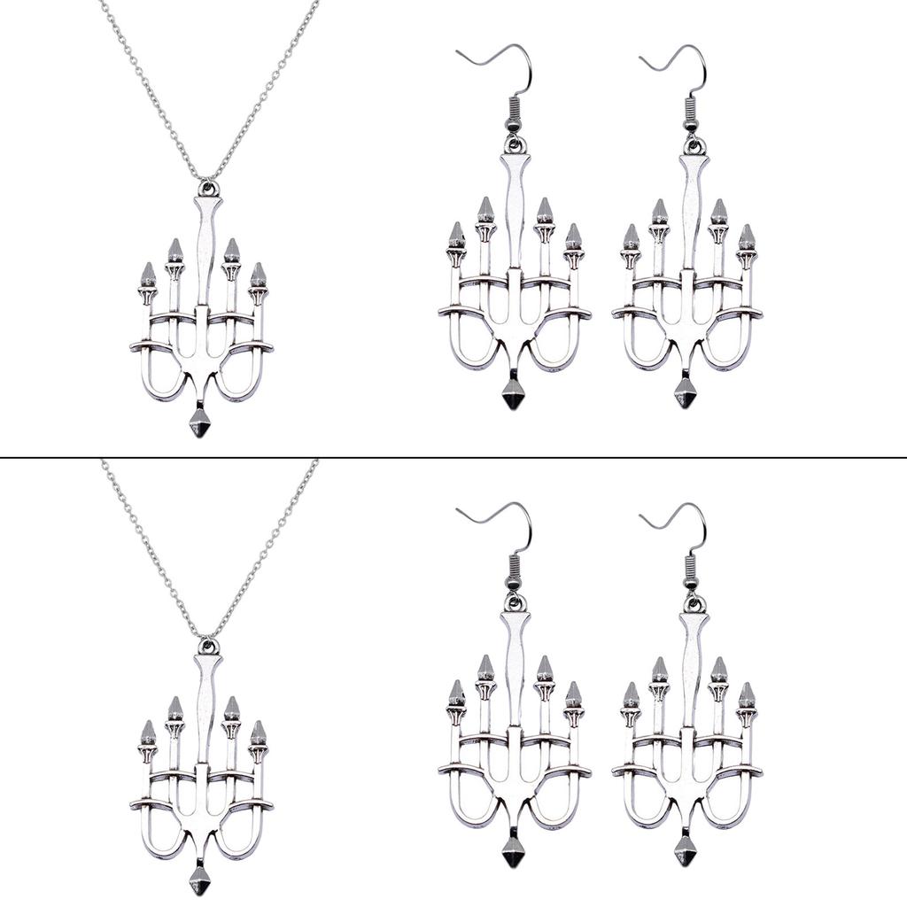 Менора Свеча Ожерелье Иврит Еврейские Украшения Израиль Вера Лампа Ханука Подвеска Серьги Амулеты Крючки для Серег Женский Подарок