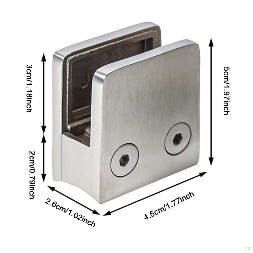 Glass Clamp Adjustable Shelf Bracket Door Replace Parts for Staircase