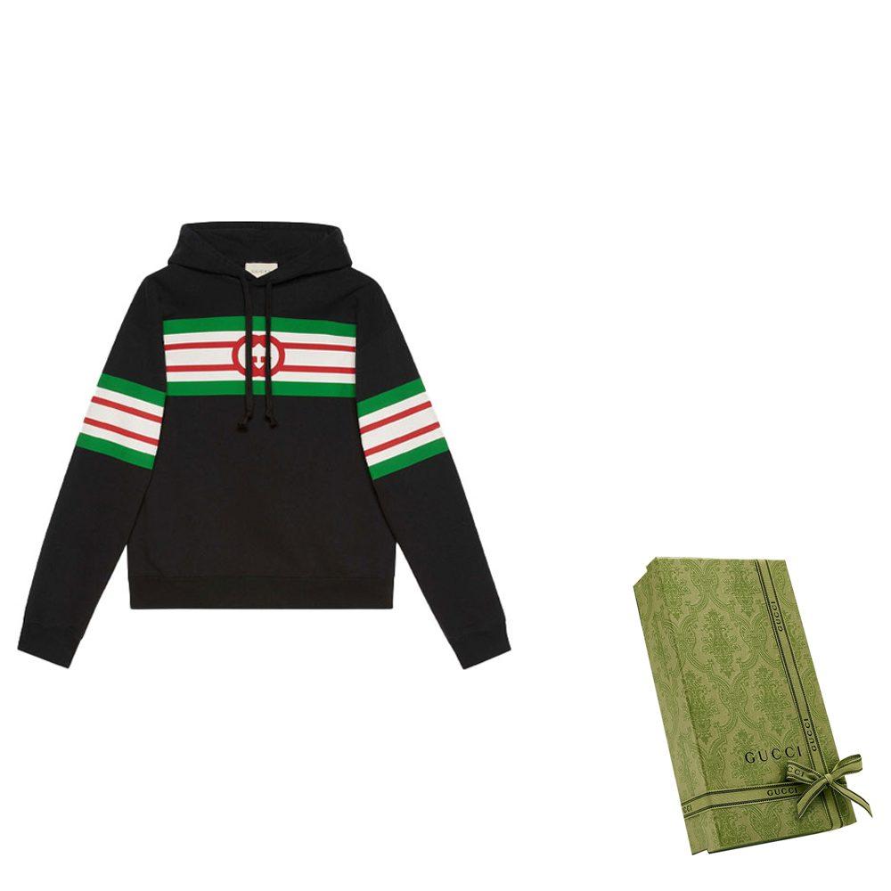 Gucci Худи с принтом Interlocking G 646953-XJDAH-1082