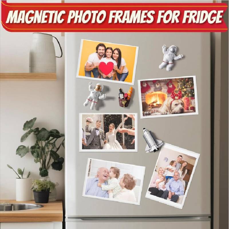 Acrylic Photo Frame Magnetic Refrigerator Magnet With Diy Photo Wall For Home Decor