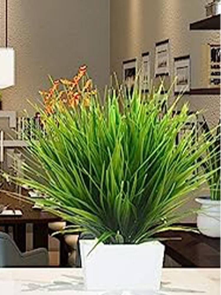 10 шт. искусственные растения, трава, кустарники, не выцветают, искусственные пластиковые цветы, уличные для ваз, фермерский дом, сад, крыльцо, патио, офис, помещение, свадебное украшение