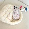 Ретро Чехол-цепочка для iPhone с ангелом, кошкой и кроликом для 17 Pro Max/16 Pro Max/15 Pro - Девочковый дизайн