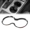 Carbon Fibre Style Cup Holder Cover Trim Bezel For Grand Cherokee 2011-2021