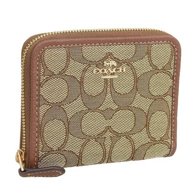 Кошелек Bifold Outlet Round Zipper Brand Compact Leather CH389 Small Zip женский (ХАКИ/СЕДЛО МУЛЬТИ/Коричневый) Женский [Товар]