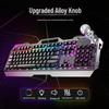 YouShi GX810 Wired Mechanical Keyboard & Mouse Set with Rainbow Backlight & Knob
