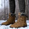 Fashion Winter Men Boots 2025 New Warm Plush Snow Boots Women Outdoor Work High Top Casual Shoes Unisex Non-slip Mid-Calf Boots