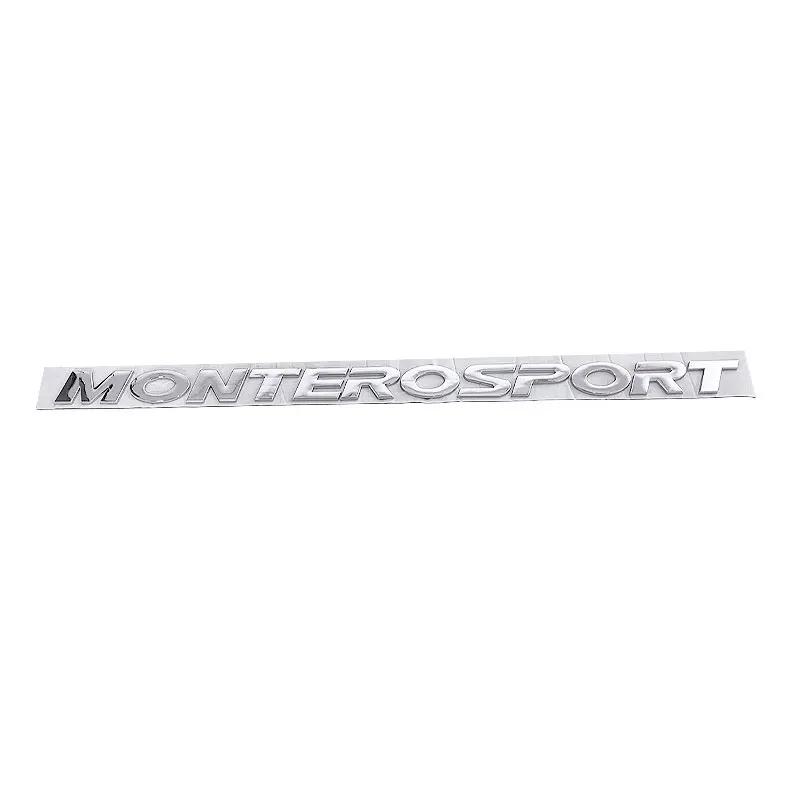 Наклейка с логотипом MONTERO SPORT на капот, эмблема, наклейки на автомобиль для Mitsubishi Montero, 3D логотип, передняя головная часть, задний багажник, наклейки для рестайлинга, аксессуары