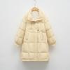 Женский пуховик с капюшоном, однотонный, свободного кроя, новый, зимний, длинный, утолщенный, трендовый