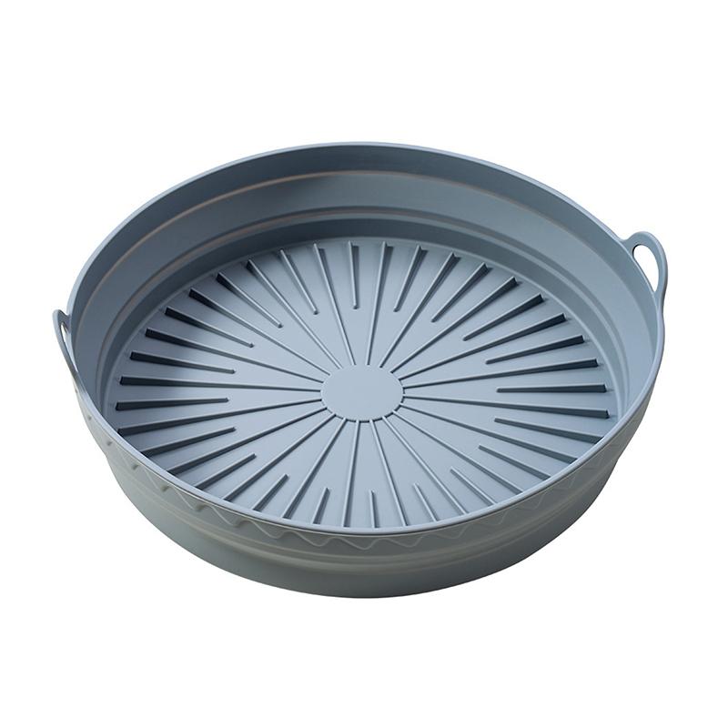 Силиконовая корзина для аэрофритюрницы, квадратная складная форма для выпечки в духовке аэрофритюрницы, многоразовая, безмасляная, кухонные аксессуары для приготовления пищи