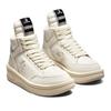 Кроссовки Rick Owens DRKSHDW x Converse Weapon Series Turbowpn Leather Collaborative Mid-Top Retro Basketball Shoes Unisex Ivory White