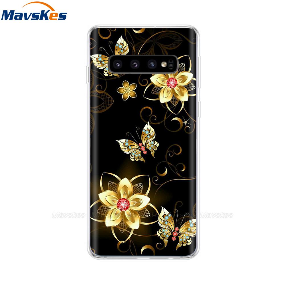 Новейший чехол из ТПУ с принтом для Samsung Galaxy S10 S10 + чехол для телефона Samsung S10 Plus S10e, задняя крышка, бампер Fundas Coque