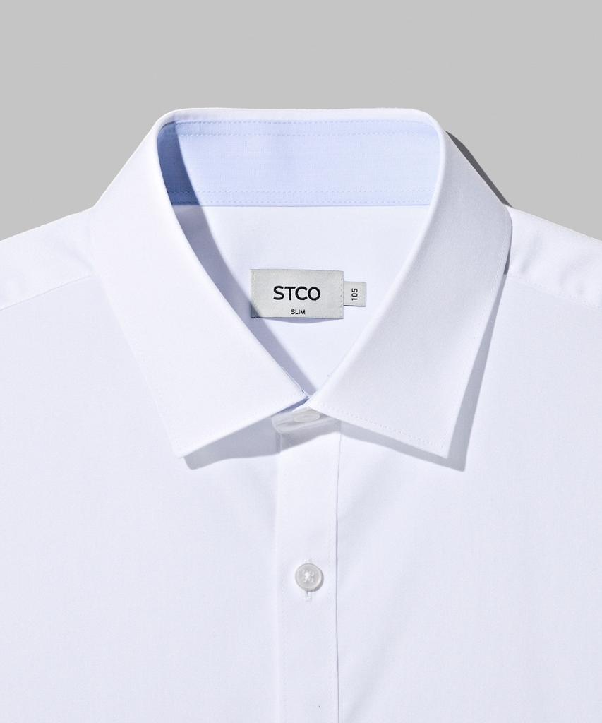 STCO [Tuk] Рубашка из тенсела стрейч_Белая (Slim Fit)_Sdsxz01Ssw