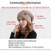 2pcs Winter Warm Skiing Scarf Hat Set Unisex Knitted Two Color Splicing Thick Cashmere Hat Outdoor Cycling Commuter Accessory