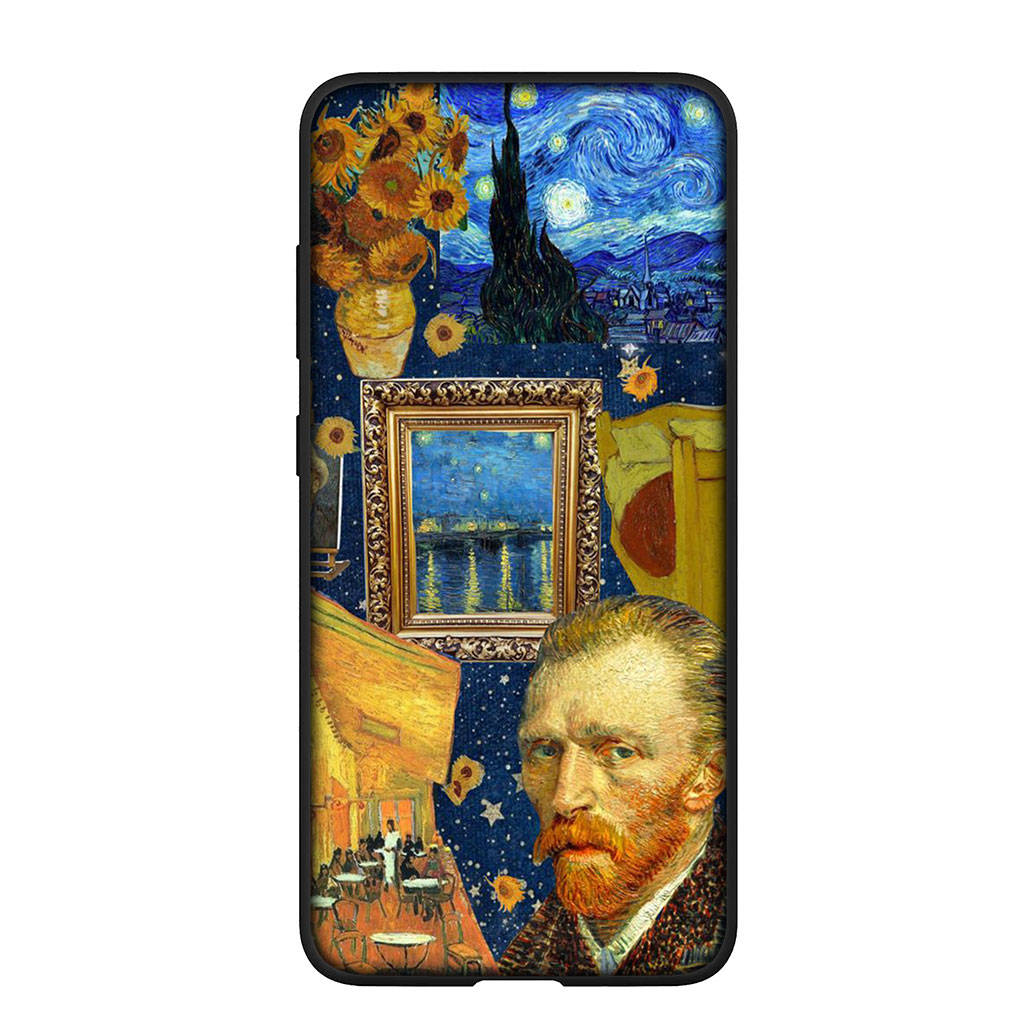 Чехол для телефона Samsung Galaxy S25 S24 S23 iPhone 16 15 Xiaomi Redmi Note 14 13 12 16E X 11 Pro Max OPPO Moto Huawei Wallpaper Sunflower Van Gogh Cover