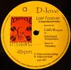 12-дюймовая пластинка D-LOVE - Last Forever PSN001 Poisonous Recor UK Регги, Ска и Даб Б/У