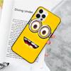 JM33 Желтый Миньон Черный Мягкий Чехол для OPPO Reno 8 6 5 4 Pro Plus Find X3 A17 A3 A31 A38 A40 A53 A54 A55 A74 A76 A78 A77 A80 A94 A95 A96 Lite