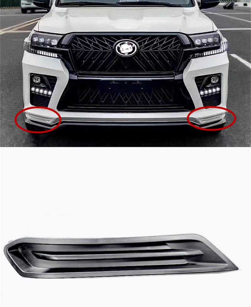 Передний бампер Toyota Land Cruiser Black Warrior 2012-2022 с 8 светодиодными дневными ходовыми огнями