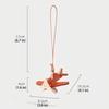 Smooth Texture Bag Charm Mini Airplane Shape Car Hanging Ornament Key Holder  Handbag Decoration