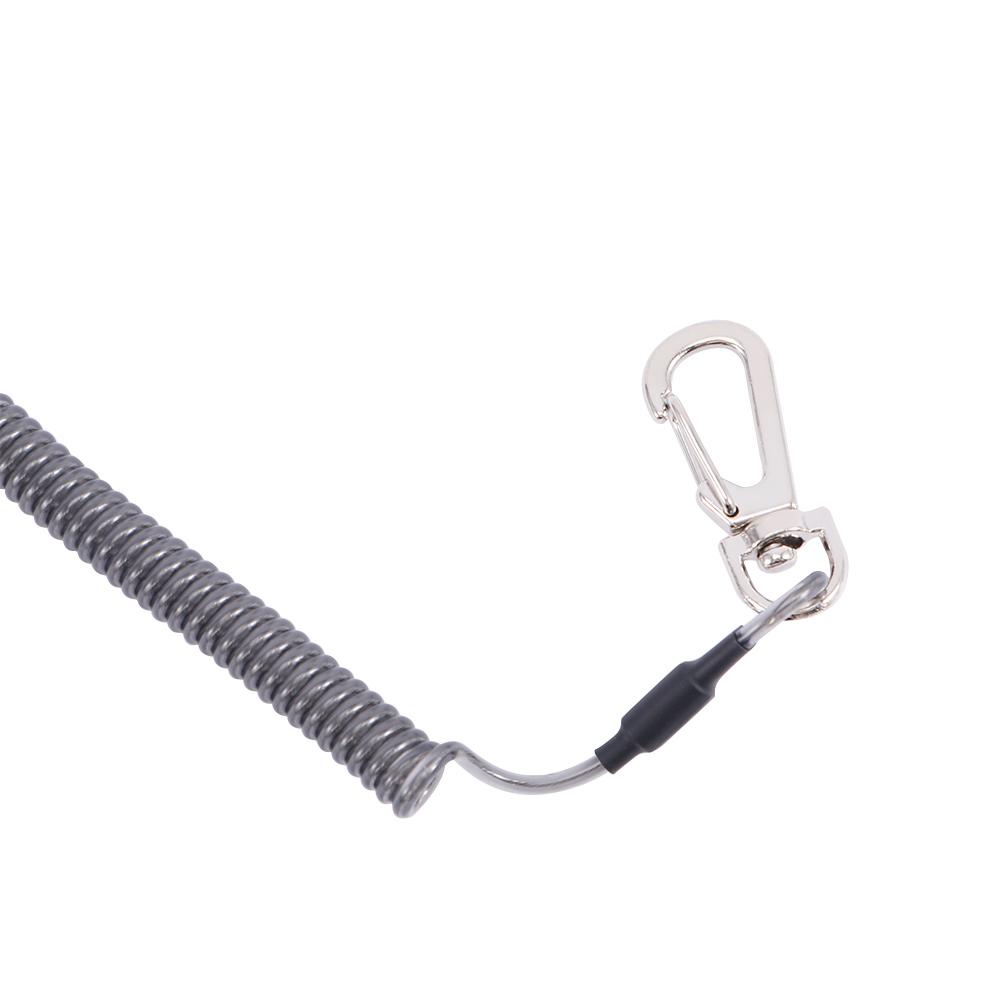 Tackle Retractable Anti-lost Outdoor Secure Buckle Lock Lanyard Fishing String Keychain Spring Rope