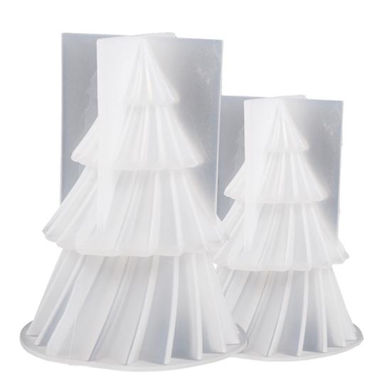 Yousheng Christmas Tree Silicone Candle Mold Food Grade Heat-Resistant Non-stick Easy Demolding DIY 3D Craft Mold