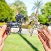 2026 Zodiac Horse Statue Feng Shui Collection Crystal Light Luxury Horse Sun Catcher Ornament Home Desktop Decoration