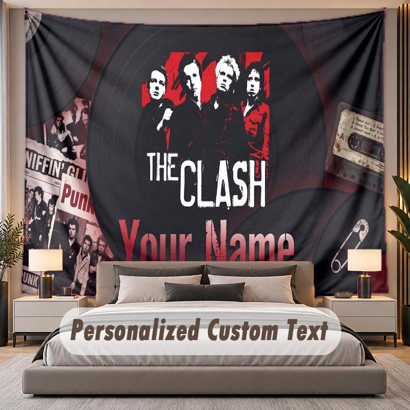 Custom Name Text Tapestry The Cure Personalized Polyester Wall Tapestry For Bedroom And Room