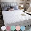 100% Cotton Thicken Quilted Mattress Cover Anti-bacterial King Size Customized  Bed Pad Protector Cover Not Included Pillowcase