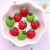 12PCS Resin Kawaii Colorful Cartoon Strawberry Flatback Stone Decor Scrapbook DIY Bow Figurine Accessories Jewelry Making Crafts